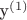 {y}^{(1)}