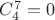 $C^7_4=0$