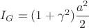 $I_G=(1+\gamma^2)\dfrac{a^2}{2}$