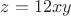 $z=12xy$ $z=12xy$