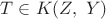 $T\in K(Z,\ Y)$