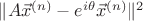 $\|A\vec x^{(n)}-e^{i\theta}\vec x^{(n)}\|^2$