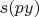 $s(py)$