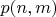 $p(n,m)$