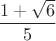 $\dfrac{1+\sqrt 6}{5}$
