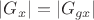 $|G_x|=|G_{gx}|$ $|G_x|=|G_{gx}|$