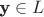 $\textbf y\in L$ $\textbf y\in L$