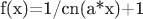 f(x)=1/{cn(a*x)+1}