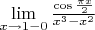 $\lim\limits_{x \to 1-0} {\frac{\cos \frac{\pi x}{2}}{x^3-x^2}}$