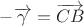 $-\overrightarrow{\gamma} = \overrightarrow{CB}$