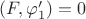 $ (F, \varphi_1 ') = 0 $ $ (F, \varphi_1 ') = 0 $