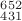 $^{652}_{431}$
