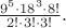 $\frac{9^5\cdot18^3\cdot8!}{2!\cdot3!\cdot3!}.$