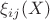 $\xi_{ij}(X)$