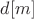 $ d [m]$