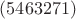 $(5 4 6 3 2 7 1)$