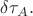 $\delta \tau_A.$