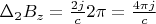 $\Delta_{2} B_z = \frac{2j}{c} 2 \pi = \frac{4 \pi j}{c}$