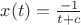 $x(t)=\frac{-1}{t+c}$