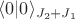 $\langle 0|0 \rangle_{J_2+J_1}$