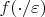 $f(\cdot/\varepsilon)$