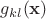$g_{kl}({\bf x})$