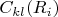 $ C_{kl}(R_i)$