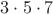 $3\cdot5\cdot7$