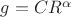 $g=CR^\alpha$