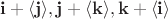 $\mathbf i+\langle\mathbf j\rangle, \mathbf j+\langle\mathbf k\rangle, \mathbf k+\langle\mathbf i\rangle$