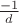 $\frac {-1} {d}$
