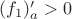 $(f_1)'_a>0$