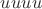 $uuuu$
