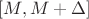 $[M,M+\Delta]$