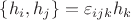 $\{h_i,h_j\}=\varepsilon_{ijk}h_k$