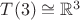 $T(3)\cong\mathbb{R}^3$