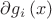 $\[{\partial {g_i}\left( x \right)}\]$