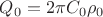 $Q_0=2\pi C_0\rho_0$