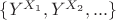 $\{Y^{X_1}, Y^{X_2},...\}$