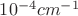 $10^{-4} cm^{-1}$