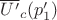 $\overline{U'}_c(p'_1)$
