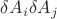 $\delta A_i \delta A_j$