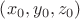 $\left(x_0,y_0,z_0\right)$