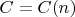 $C=C(n)$