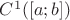 $C^1([a;b])$