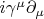 $i\gamma^\mu\partial_\mu$