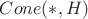 $Cone(\ast, H)$