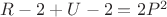 $R-2 + U-2 = 2P ^ 2$