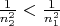 $\frac 1{n_2^2}<\frac 1{n_1^2}$