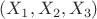 $(X_1,X_2,X_3)$